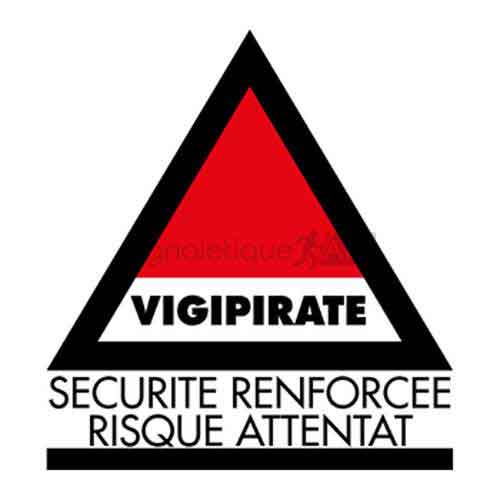 Panneau de signalisation Vigipirate - sécurité renforcée...